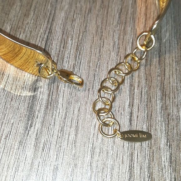 JOOMI LIM GOLD AND SILVER/PEARL SPHERES  CHOCKER - Picture 3 of 4